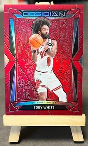 2023-24 Panini Obsidian Red Flood - Coby White #41 / Bulls - Picture 1 of 2