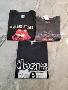 Bundle of 3 tees The Doors and Rolling Stones All in XL NWOT A15 - Picture 1 of 5