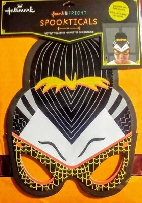 Máscara de gafas Hallmark Lady Drácula vampiro Spookticals - Brilla en la oscuridad - Foto utilería Foto 1 de 2