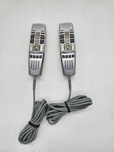2 x Olympus RecMic DR-1200 Wired USB Voice Recording Dictation Microphone Silver - Picture 1 of 2