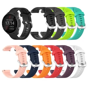 Für Garmin Forerunner 245/245M Ersatz-Silikon-Sportarmband Armbanduhr Band - Picture 1 of 23