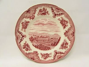 Old Britain Castles Pink by Johnson Bros. Salad Plate Pink No Crown Backstamp - Photo 1 sur 2
