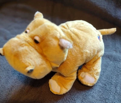 Ganz Webkinz 9" Inch Mud Hippo Brown Hippopotamus Plush Lovey Toy No Code - Image 1 of 4