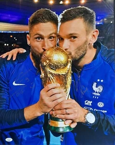Olivier Giroud & Hugo Lloris signiert 16x20 Frankreich WM Fußball Foto JSA - Bild 1 von 2