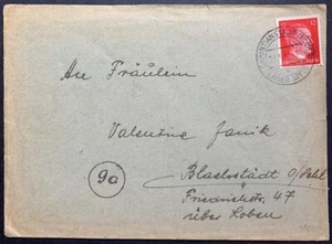 1944 WWII/Holocaust era Christianstadt secret armaments camp cover to Poland - Picture 1 of 2