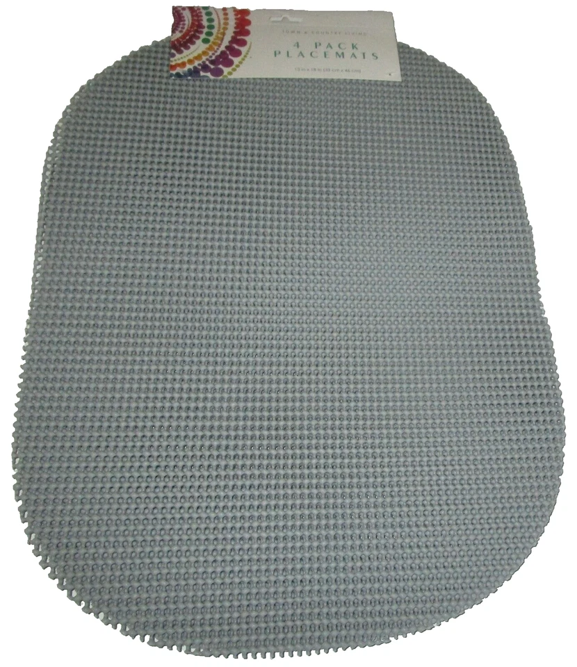 VINYL PLACEMAT by Town & Country Living ~ 13" x 18" ~ GRAY - Image 1 of 1