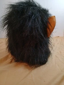 Vintage Halloween Gorilla Affe Maske Monster Gummi schwarze Haare Nase gruselig - Bild 1 von 8