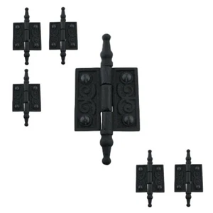 6 Victorian Door Butt Hinge Steeple Tip Wrought Iron 2" W | Renovator's Supply - Picture 1 of 9