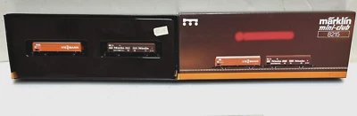 MARKLIN Z MINI CLUB 8215 2-CAR SET VIESMANN & MIELE FREIGHT CARS - NIB - Image 1 of 3