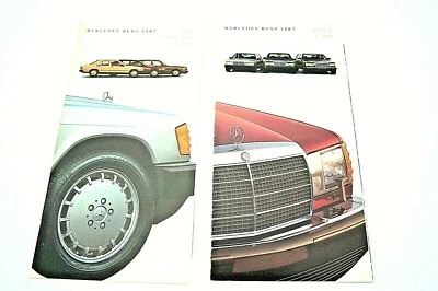 1987 mercedes 560sl 560sec 300sd 300e 300d owners price card w107 w126 w124 - Image 1 of 4