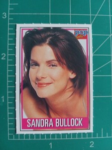  1998 POP ROCKY MUSIC GERMAN MAGAZINE INSERT CARD SANDRA BULLOCK