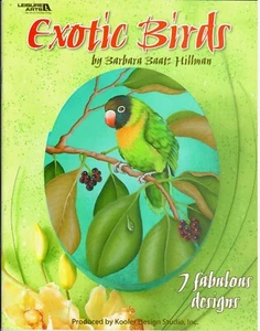 Exotic Birds Barbara Baatz Hillman Acrylic Decorative Painting Patterns Book - Picture 1 of 8