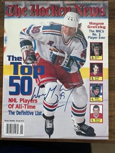 The Hockey News Collector's Issue 1997 Wayne Gretzky AUTOGRAPHED (JSA) - Picture 1 of 8