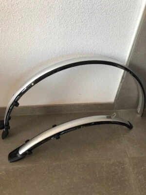 Trekking 51 Urban Fahrrad-Schutz-/Steckblech Set schwarz/silber