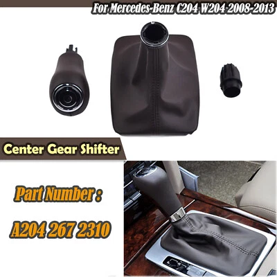 Para Mercedes Benz 2008-2013 2010 W204 C63 C350 AMG perilla de cambio de marchas con bota Mocha Foto 1 de 4