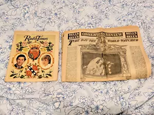 RADIO TIMES 29 July 1981 Charles & Di Royal Wedding + Observer! Free UK postage - Picture 1 of 24