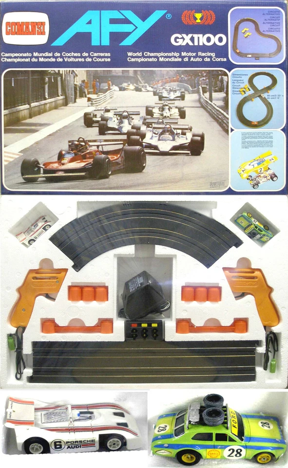 1980 Aurora AFX Slot Car Race Set Escort & Porsche 510 - Image 1 of 1