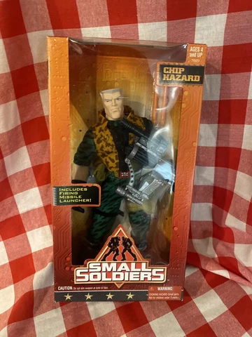 1998 Kenner "Chip Hazard" 12" Action Figure Small Soldiers W/Firing Missile Cover