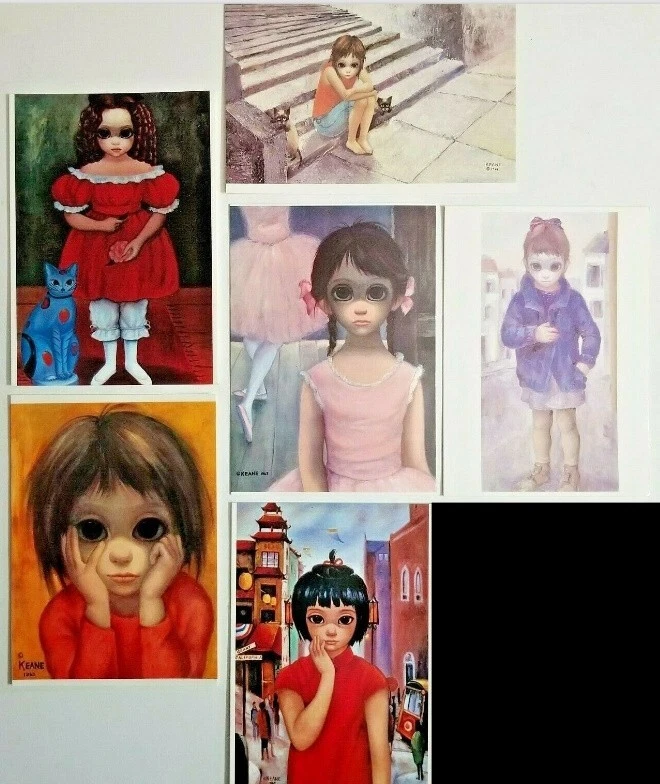 Walter Keane Margaret Big Eyes Greeting Cards Vintage 1962 1963 1964 5