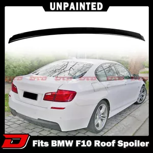 2016 Fit For BMW 5-Series F10 A Type Rear Roof Spoiler Unpainted - Bild 1 von 6