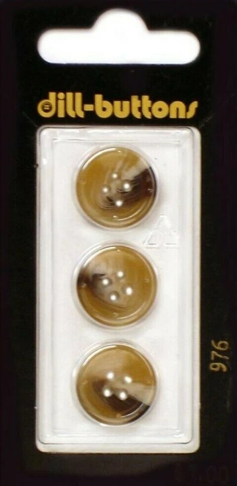 Dill Buttons ~ (0976) - 5/8" - 3 ct - Image 1 of 1