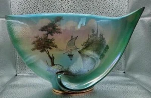 Vintage Sicas Lusterware Vase – Unique Asymmetrical Design - Picture 1 of 9