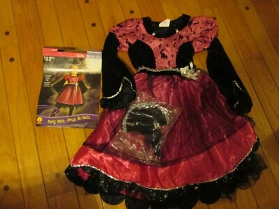 Fantasia divertida festa bruxa Halloween M (8-10) ENVIO RÁPIDO  - Imagem 1 de 4