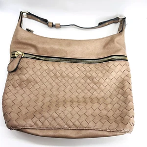 BOLSO DE MANO BOLSO DE HOMBRO MADISON WEST 4 CREMALLERAS ESTILO BEIGE TEJIDO - BOHO - Imagen 1 de 13