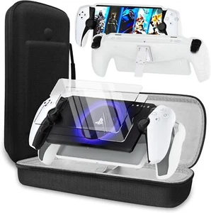 Pacchetto accessori per PlayStation Portal, custodia con cover rigida trasparente e sc - Foto 1 di 6