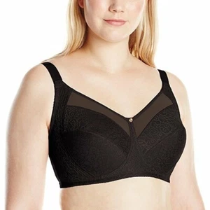 952X04 Just My Size 1Q20 Women's Comfort Shaping 48D Black NWOT - Picture 1 of 3