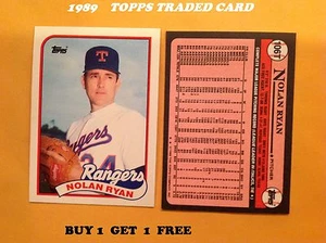 1989 Topps Traded #106T Nolan Ryan Rangers HOF Legend ( Buy 1 get 1 free ) - Picture 1 of 1
