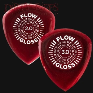 6 x púas de guitarra Dunlop Flow Gloss - 3 de cada tamaño - Imagen 1 de 1