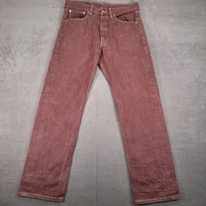 Levi's 501 Vintage Jeans Straight Leg Cotton Casual Pants Brown Size 32x32 - Picture 1 of 12