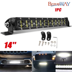 14" inch Spot LED Work Light Bar Driving Fog Lamp 4WD SUV Truck UTE Offroad ATV - Bild 1 von 12