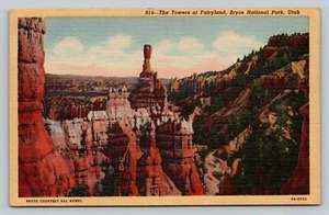 Postcard The Towers of Fairyland Bryce Canon National Park Utah VTG Unused - Picture 1 of 2