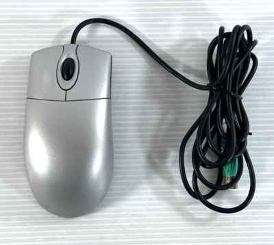 Vintage Computer Mechanical Mouse (MO42KC) 2 Button with Scroll Wheel Silver - Image 1 of 4