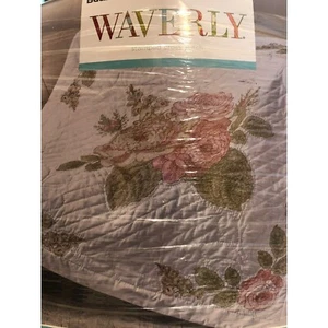 Waverly Emmas Garden Lap Quilt Cross-Stitch Kit 45" x 45" Fabric Craft - Picture 1 of 6