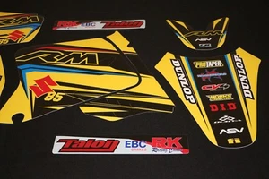 SUZUKI RM 85 2002-2024 MX GRAPHICS KIT DECALS STICKER KIT STICKERS BUBBLE FLO - Picture 1 of 6