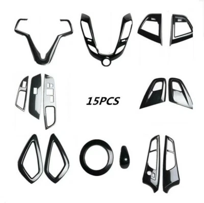 PARA Hyundai Veloster 2012-2017 Accesorios Interior Kit Completo Cubiertas Tapicería 15 Piezas Foto 1 de 4