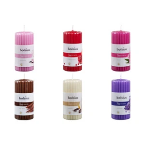 Bolsius True Scents Candela profumata a ceppo scanalata 120x58 mm (6 pezzi) vers. Profumi - Foto 1 di 7