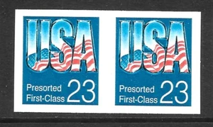 IMPERFORATE ERROR Coil Pair Scott #2607c, MNH Extra Fine---2024 Scott Cat $65 - Picture 1 of 1
