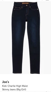 Joe's Jeans Dark Wash Mid Rise Skinny Leg Girl's - Size 16 - Picture 1 of 6