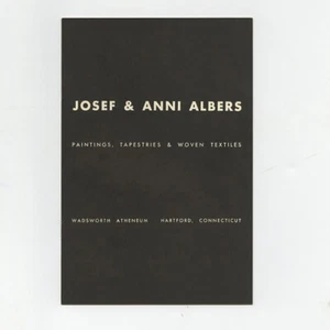 1953 Wadsworth Atheneum JOSEF & ANNI ALBERS Painting Tapestry Textiles Bauhaus - Picture 1 of 4