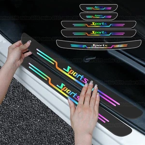 Car Door Plate Sill Scuff Cover Rear Bumper Anti Scratch Sticker Accessories - Picture 1 of 13