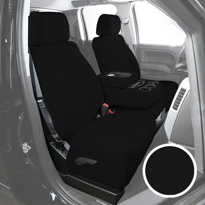 For Nissan Titan XD 16 Saddleman NeoSupreme 1st Row Black Custom Seat Covers - Image 1 of 4
