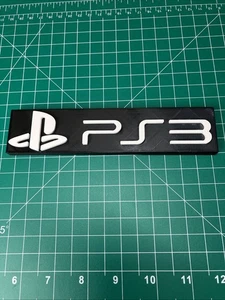 Impreso en 3D Sony PlayStation 3 PS3 Logo Letrero Pantalla Fan Art Videojuego #2 - Imagen 1 de 3
