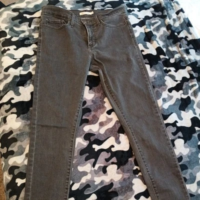 Levis 311 формирования узкие женщин 29 черный Jean середины подъема Med стирка 5 карман джинсовой ткани - Изображение 1 из 4