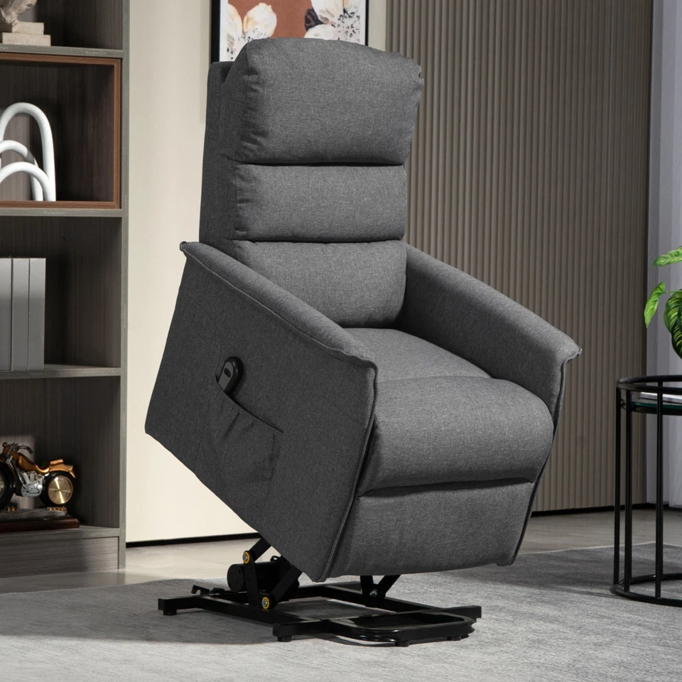 Electric Power Lift Recliner Chair for Elderly with Footrest Pockets - Image 1 of 1