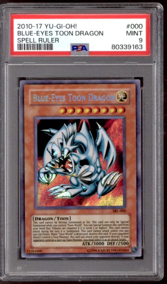 Yu-Gi-Oh Spell Ruler Blue-Eyes Toon Dragon SPL-000 PSA 9 YuGiOh - Image 1 of 1