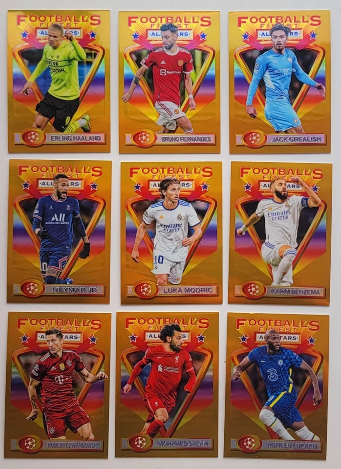 2021-22 Topps Finest Flashbacks UEFA Box Topper Jumbo Gold Refractor /50 Singles - Image 1 of 1